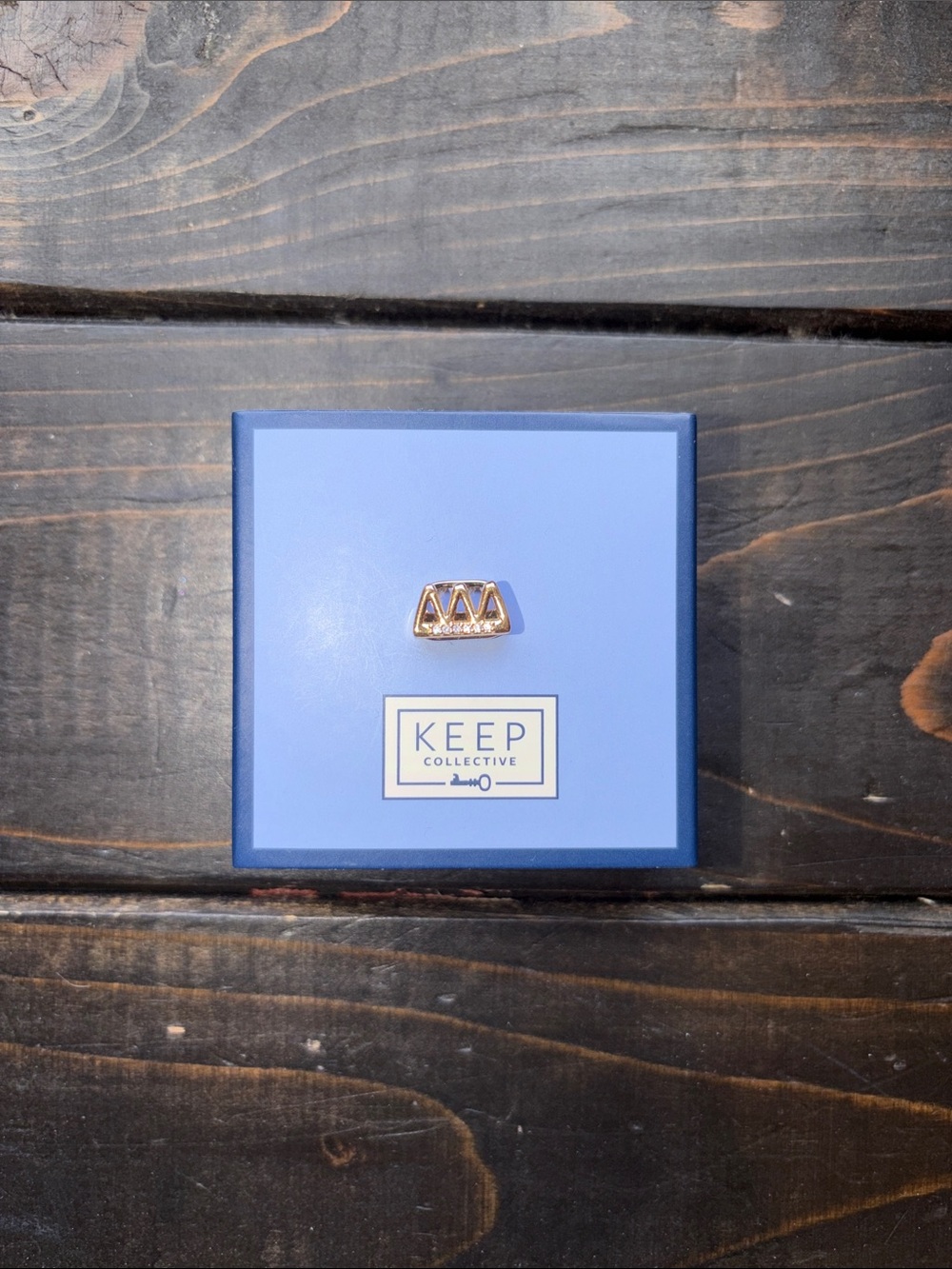 KEEP Collective Gold Pave Crown Charm